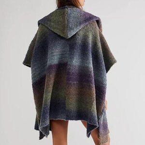 Free People Haze Hooded Poncho
